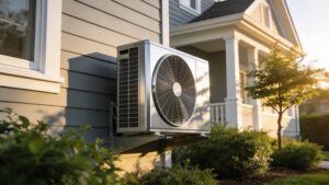 Modern air conditioning unit in a New Jersey home highlighting the importance of proper sizing